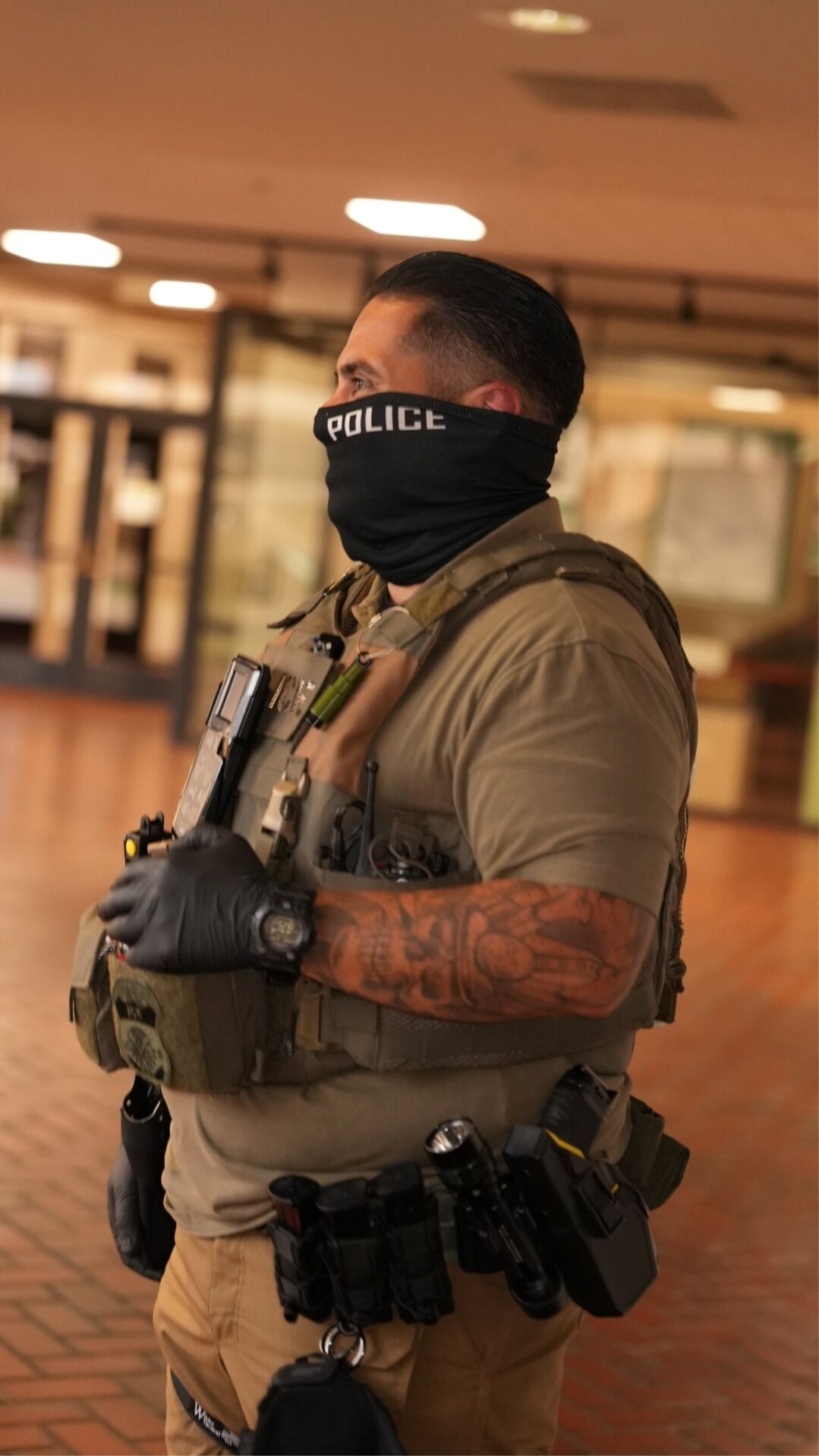 Masked ICE CBP